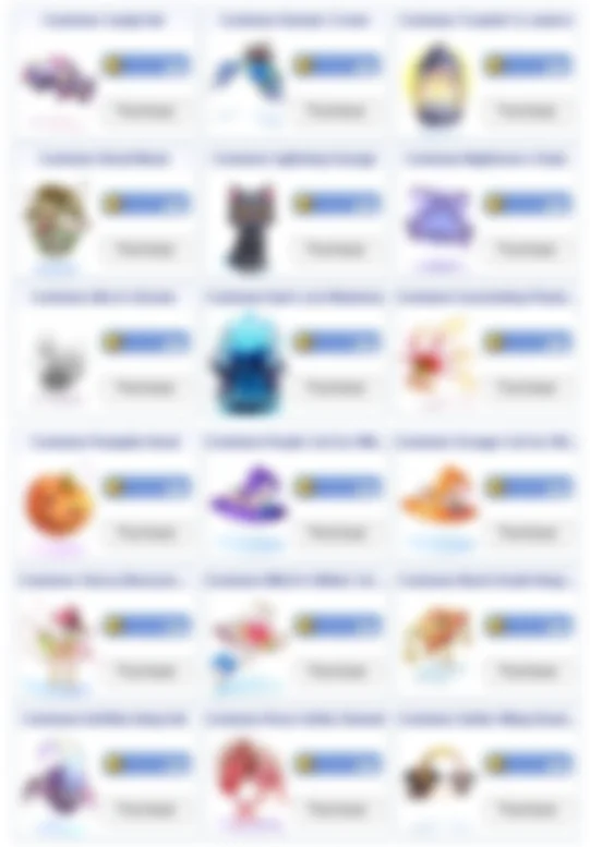 Cash Shop Costumes
