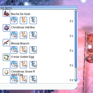 Poring Merchant Items